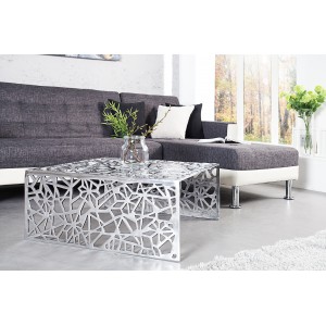 ABSTRACT design fém dohányzóasztal - 60cm INVICTA