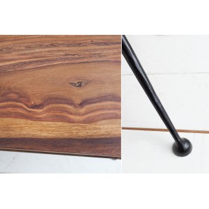 ALPHA tömör rózsafa dohányzóasztal - 100cm