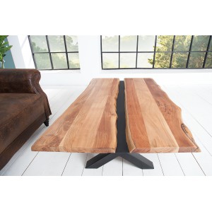 RIVER tömör akác dohányzóasztal - 120cm INVICTA