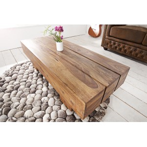 BOLT tömör rózsafa dohányzóasztal - 100cm INVICTA