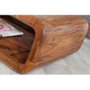 CURVED tömör rózsafa dohányzóasztal - 100cm
