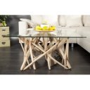 DRIFTWOOD design teakfa dohányzóasztal - natúr