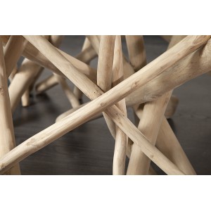 DRIFTWOOD design teakfa dohányzóasztal - natúr