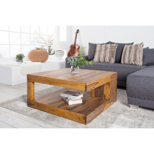 GIANT tömör rózsafa dohányzóasztal - 80cm INVICTA