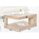 GIANT tömör rózsafa dohányzóasztal