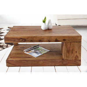 GIANT tömör rózsafa dohányzóasztal INVICTA