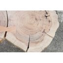 GOA II tömör akác dohányzóasztal - 115cm