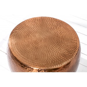 OPTIK design fém dohányzóasztal - réz - 60cm