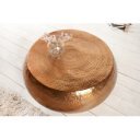 OPTIK modern fém dohányzóasztal - réz - 80cm