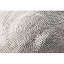 OPTIK modern fém dohányzóasztal - ezüst - 80cm