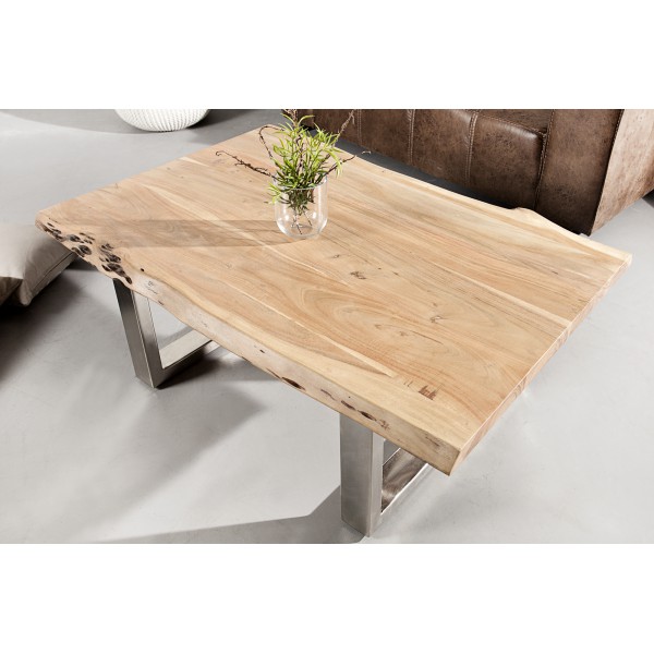 MAMMUT tömör akác dohányzóasztal - 120cm