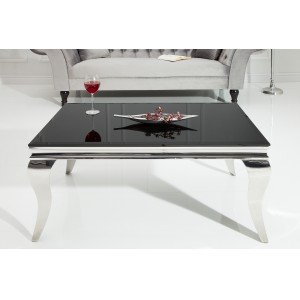 MODERN BAROCK dohányzóasztal - fekete - 100cm INVICTA