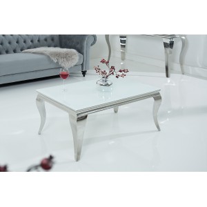 MODERN BAROCK modern dohányzóasztal - ezüst - 100cm