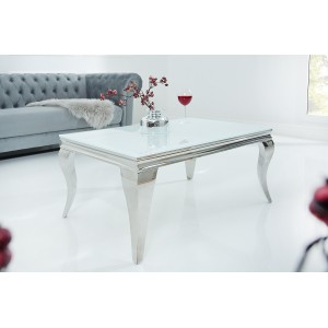 MODERN BAROCK modern dohányzóasztal - ezüst - 100cm INVICTA