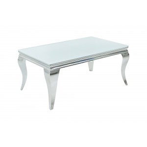 MODERN BAROCK modern dohányzóasztal - ezüst - 100cm