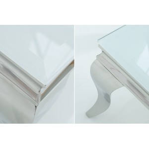 MODERN BAROCK modern dohányzóasztal - ezüst - 100cm