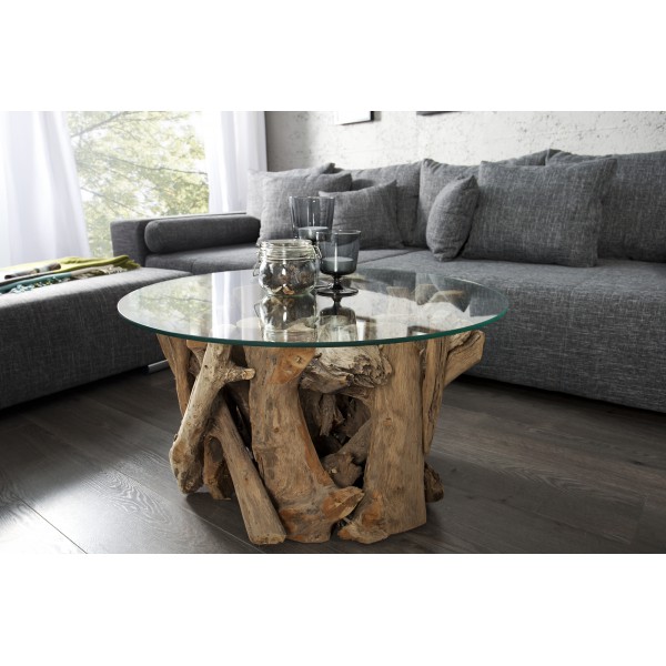 NATURE LOUNGE uszadékfa dohányzóasztal - 50cm