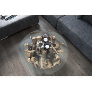 NATURE LOUNGE uszadékfa dohányzóasztal - 50cm