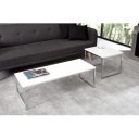 NOBILE design dohányzóasztal szett - fehér