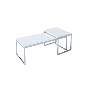 NOBILE design dohányzóasztal szett - fehér
