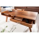 MALMÖ tömör rózsafa dohányzóasztal - 100cm