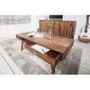 MALMÖ tömör rózsafa dohányzóasztal - 100cm