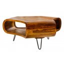 SPIN tömör rózsafa dohányzóasztal - 90cm