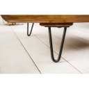 SPIN tömör rózsafa dohányzóasztal - 90cm