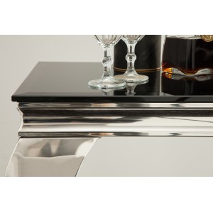 MODERN BAROCK design konzolasztal - fekete - 140cm