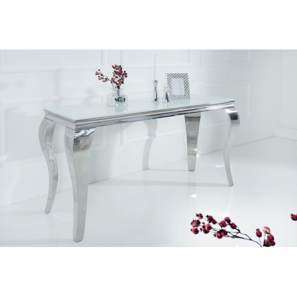 MODERN BAROCK design konzolasztal - ezüst - 140cm