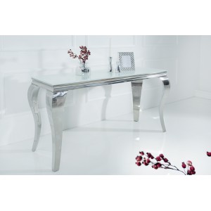 MODERN BAROCK design konzolasztal - ezüst - 140cm INVICTA