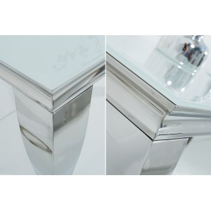 MODERN BAROCK design konzolasztal - ezüst - 140cm