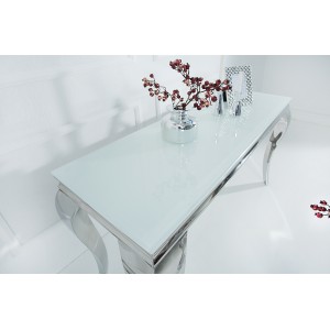 MODERN BAROCK design konzolasztal - ezüst - 140cm