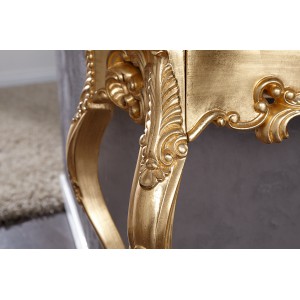 VENICE barokk konzolasztal - arany - 110cm