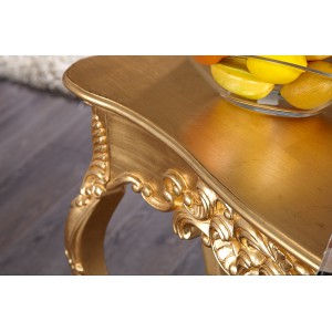 VENICE barokk konzolasztal - arany - 110cm