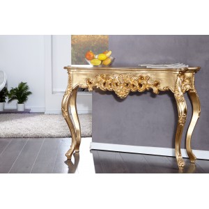 VENICE barokk konzolasztal - arany - 110cm INVICTA