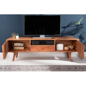 MYSTIC tömör akác TV-szekrény - 140cm