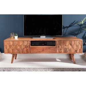 MYSTIC tömör akác TV-szekrény - 140cm INVICTA