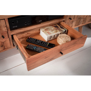 MYSTIC tömör akác TV-szekrény - 140cm
