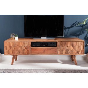 MYSTIC tömör akác TV-szekrény - 140cm INVICTA