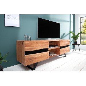 RIVER tömör akác TV-szekrény - 160cm INVICTA