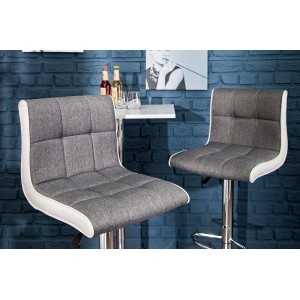 MODENA design bárszék - szürke/fehér