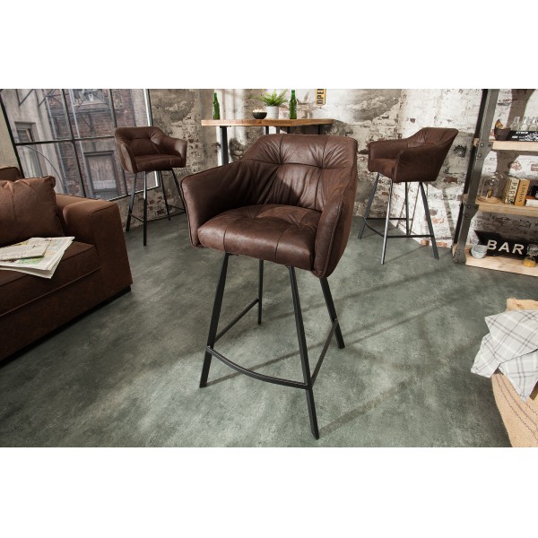 LOFT design bárszék - antik barna