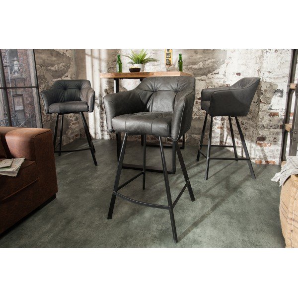 LOFT design bárszék - antik szürke