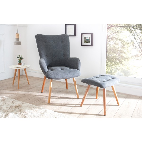 SCANDINAVIA design fotel és lábtartó