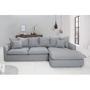 HEAVEN modern  sarokkanapé - szürke - 255cm INVICTA