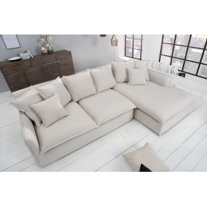 HEAVEN modern  sarokkanapé - beige - 255cm INVICTA