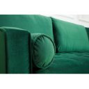 COZY VELVET design bársony kanapé - zöld