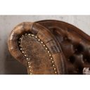 CHESTERFIELD design szófa - antik barna