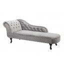 CHESTERFIELD design bársony szófa - szürke